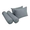 Prolinemax Style V1 Twin-XL Size Velvet Pipe Trim Indoor Daybed Bolster Pillow Cushion Mattress Fitted Sheet |Cover ONLY| AD347 view 3