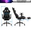 Gaming Chair for Adults with Footrest Racing Chair PC Chair Silla Gamer Chair Racing Gaming Chair Cheap Recliner Game Chair with Headrest Lumbar Support Adjustable Armrest for Kids 8-12 view 2