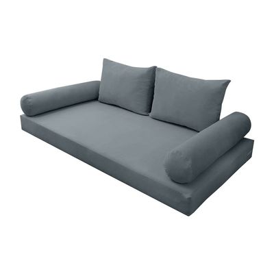 SLIPCOVER ONLY S.V1 Velvet Indoor Daybed Mattress Pillow Covers Knife Edge Twin-XL AD347