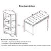 BELUND Convertible Console Table Shelf Bookshelf Kitchen Table Wall Mounted Foldable Both Table and Rack Custom Design Multiple Uses Smart Table (Color : B) view 2