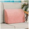 Lounge Back Cushion Soft Pillow Cushion Backrest Bolster Pillow Bed Sofa Rest Customized Sofa backrest in for Office Chair and Sofa backrest Pillow ( Color : Pink , Size : 80X33X15cm ) view 1
