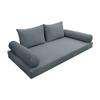 Cover ONLY Model V1 Twin-XL Velvet Knife Edge Indoor Daybed Mattress Cushion AD347 view 1