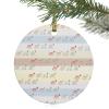 Easter Day Ornaments,Personalized Picture Photo Ornament Pendant for Easter Valentines Christmas Tree Home Decor,Rainbow Mom/Dad/Him/Her/Boyfriend Gifts,Modern Abstract Minimalistic Geometric Stripes view 1