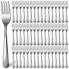 Minatee 100 Pcs Metal Dinner Forks Bulk Set 6.9 Inches Stainless Steel Forks Silverware Mirror Polished Reusable Cutlery for Home Kitchen Restaurant Catering and Commercial Use view 1