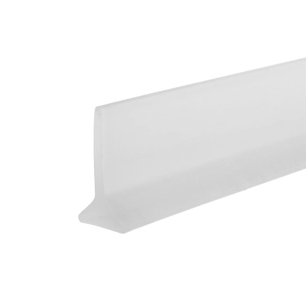 HWASH Self-Adhesive Silicone Bathroom Water Stopper Water Retaining Strip, Bendable Bathroom Door Washing Machine Shower Dam Barrier 50/100/150/200cm (Color : Transparent, Size : 50cm)