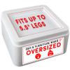 DEDU Oversized Bed Risers Heavy Duty Stackable 4 Pack, Furniture Risers for Sofas 3 Inch or 6 Inch Supports Up to 11000 Lbs, Square Bed Raising Blocks Fits 5.5 Inch Wide Desk or Couch (White) view 1