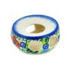 Polmedia Polish Pottery Heater UNIKAT - Royal Meadow Pattern Handmade in Boleslawiec Poland by Ceramika Dalia + Certificate of Authenticity view 1