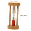 EXCEART Modern Simple Wooden Sandglass 3 Min Timer for Classroom Decor Daily Use view 2