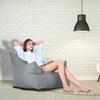 ArtsPavilion Bean Bags Chair Cover, Bean Bag Without Filling Detachable Single Seat High Back Beanbag Seat Cover for Living Room Black view 2