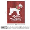 Ditooms Merry Christmas Pet Dog Blanket, Dog and Wreath Home Decor Throws Plush Soft Warm for Couch Bed Sofa Cover Chair - Gifts for Him Her 50"x60", Dog Gifts view 2