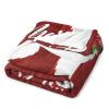 Ditooms Merry Christmas Pet Dog Blanket, Dog and Wreath Home Decor Throws Plush Soft Warm for Couch Bed Sofa Cover Chair - Gifts for Him Her 50"x60", Dog Gifts view 3