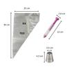 Zenker 44735 Football Cake Topper Set, Piping Bag and Decorating Pen, Stainless Steel, Plastic, Silicone, 20 x 36 cm view 3