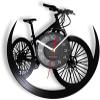 12 Inch Vinyl Record Wall Clock Road Mountain Bike Vinyl Album Record Wall Clock Cycling Decor Sports Events Bicycle Man Cave Watch Mountain Biker Gift view 1