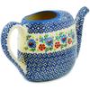 Polmedia Polish Pottery Watering Can - Daisy Daze Pattern Handmade in Boleslawiec Poland + Certificate of Authenticity view 2