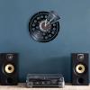 12 Inch Vinyl Record Wall Clock Wall Decor Vinyl Record Wall Clock Pepperoni Pizza Pizza Party Gift Clock view 3
