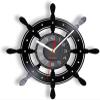 12 Inch Wall Vinyl Decorative Wall Clocks Sailing Boat Steering Vinyl LP Record Wall Clock Boat Yacht Wheel Nautical Decor Silent Non Ticking Wall Watch Boat Captain Gift view 1