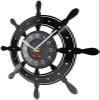 12 Inch Wall Vinyl Decorative Wall Clocks Sailing Boat Steering Vinyl LP Record Wall Clock Boat Yacht Wheel Nautical Decor Silent Non Ticking Wall Watch Boat Captain Gift view 2