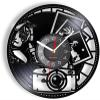 12In Wall Clock Silent Non-Ticking Photography Vinyl Record Wall Clock Home Decor Shutter Lens Film Camera Digital Retro Photo Shoot Art Photographer Wall Clock view 1