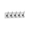 HBCY Creations White Solid Wood Wall Mounted Coat Rack with Shelf, 5 Hooks, 24" Long - Kitchen, Mudroom, Entryway, Bathroom - Includes Mounting Hardware, Coat Hanger, Dog Leash Hooks, Towel Rack view 4