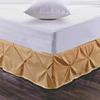 Pinch Pleated Bed Skirt - Easy Fit 10 inch Drop Cal King Bed Skirt Brushed Microfiber Quadruple Pleated Bed Skirt Tailored Drop Dust Ruffle ( Taupe ) view 1