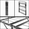 Zayton, 14-Inch Quickbase Metal Platform Bed Frame Foundation with 5" Medium Firm Tight Top High Density Foam Mattress, King, Gray view 4