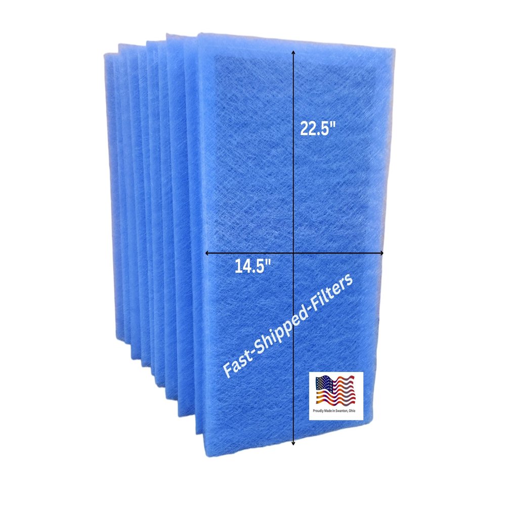 Fast-Shipped-Filters 24 Pack 16x25 Replacement Filter Pads Designed to Fit Dynamic Air Cleaner Refill Blue