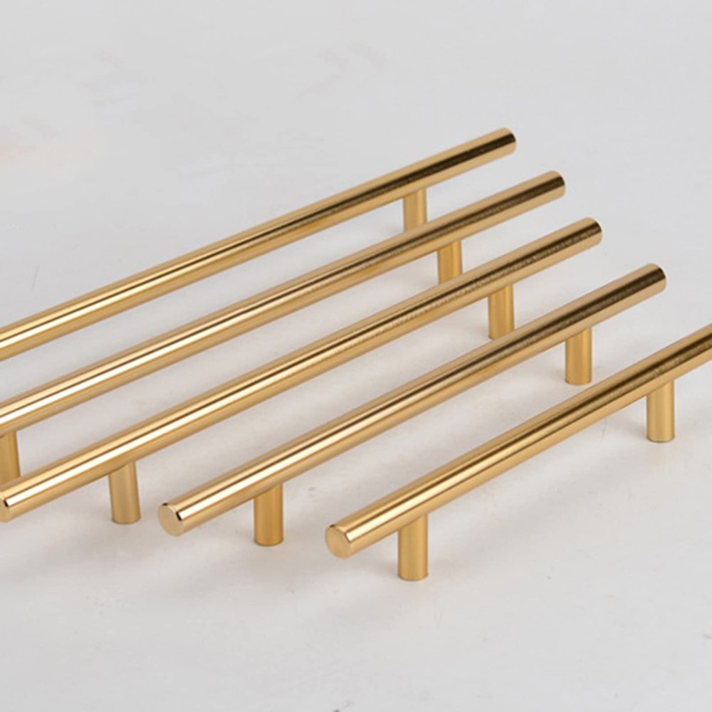 2 Pcs, elegant furniture handle, length (30cm/35cm/40cm/100cm), long wardrobe handle, golden bathroom door handle, for bedroom, wardrobe, bathroom, office, living room,Gold-60