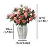 KIZQYN Fake Flowers Light Luxury Rose Bouquet Decoration Artificial Flower Arrangement Dining Table Fake Flower Wedding Decoration Artificial Flowers view 2