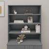 QZZCED Top for Highboard Dark Gray 35.4"x11.8"x39.4" Solid Wood Pine,Decorative Cabinet,Sideboard,Storage Furniture,for Kitchen, Dining Room, Living Room, Hallway view 1