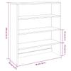 QZZCED Top for Highboard Dark Gray 35.4"x11.8"x39.4" Solid Wood Pine,Decorative Cabinet,Sideboard,Storage Furniture,for Kitchen, Dining Room, Living Room, Hallway view 2
