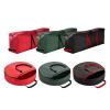 LELAMP Wreath Storage Container Christmas Tree Storage Bag Zip Bag with Carry Handles Durable Waterproof Material to Protect Against Dust Storage Bags view 2