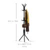 Entryway Coat Rack Clothes Rack Assembled Living Room Floor Hat Clothing Display Stand Home Furniture Multi Hooks Hanging Clothes 9/12 Hooks Free Standing Coat Rack ( Color : Gray , Size : 12hooks ) view 2