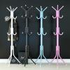 Entryway Coat Rack Clothes Rack Assembled Living Room Floor Hat Clothing Display Stand Home Furniture Multi Hooks Hanging Clothes 9/12 Hooks Free Standing Coat Rack ( Color : Gray , Size : 12hooks ) view 4