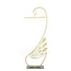 ARZARF Entryway Coat Rack Coat Rack Modern Creative Swan Shape Coat Stand Marble Metal Wrought Iron Vertical Hanger Household Floor-Standing Coat Shelf Free Standing Coat Rack view 1