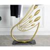 ARZARF Entryway Coat Rack Coat Rack Modern Creative Swan Shape Coat Stand Marble Metal Wrought Iron Vertical Hanger Household Floor-Standing Coat Shelf Free Standing Coat Rack view 3