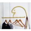 ARZARF Entryway Coat Rack Coat Rack Modern Creative Swan Shape Coat Stand Marble Metal Wrought Iron Vertical Hanger Household Floor-Standing Coat Shelf Free Standing Coat Rack view 4