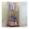 ARZARF Entryway Coat Rack Clothes Rack Floor Hanger Stand Storage Wardrobe Hat Stand Bedroom Furniture Multifunctional Clothes Rack Easy to Assemble Free Standing Coat Rack (Color : Gray) view 1