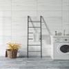 ARZARF Entryway Coat Rack Simple Hanger Bedroom Wrought Iron Wall Coat Rack Floor-Standing Ladder-Shaped Clothes Storage Rack Hanger Free Standing Coat Rack (Color : White-42x170cm) view 2