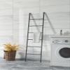 ARZARF Entryway Coat Rack Simple Hanger Bedroom Wrought Iron Wall Coat Rack Floor-Standing Ladder-Shaped Clothes Storage Rack Hanger Free Standing Coat Rack (Color : White-42x170cm) view 4