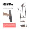 ARZARF Entryway Coat Rack Coat Rack Coat Stand with 3 Shelves Hall Trees Free Standing with Hooks for Scarves, Bags and Umbrellas Steel Frame Free Standing Coat Rack view 3