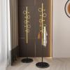 ARZARF Entryway Coat Rack Floor-Standing Metal Coat Rack Modern Single Pole Vertical Coat Shelf Bedroom Living Room Corridor Corner Hanger Marble Base Free Standing Coat Rack view 3