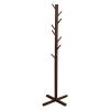 ARZARF Entryway Coat Rack Assembled Wood Hangers Hat Coat Display Floor Standing 8 Hooks Clothes Hanger Bedroom Clothing Organizer Free Standing Coat Rack (Color : 1) view 1