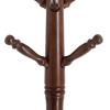 ARZARF Entryway Coat Rack Coat Rack, Wood Coat Stand, Free Standing Hall Coat Tree with 10 Hooks for Coats, Hats, Bags Free Standing Coat Rack view 4