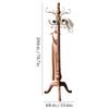 Entryway Coat Rack Floor-standing Heavy-duty Coat Rack Living Room Corridor Corner Hanger Bedroom Single Pole Vertical Coat Shelf, Suitable for Storing Bags Coats Jackets Free Standing Coat Rack ( Col view 2