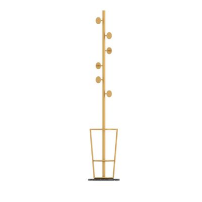 Entryway Coat Rack Floor-standing Metal Coat Shelf Bedroom Corner Hanger Hallway Living Room Vertical Coat Rack Marble Base, Used for Storage Rack Jackets Bags Umbrellas Free Standing Coat Rack ( Colo