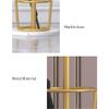 Entryway Coat Rack Floor-standing Metal Coat Shelf Bedroom Corner Hanger Hallway Living Room Vertical Coat Rack Marble Base, Used for Storage Rack Jackets Bags Umbrellas Free Standing Coat Rack ( Colo view 3