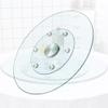 REDEXI Round Rotating Tray 40in, Clear Tempered Glass Serving Tray, Heavy Duty Rotating Serving Tray For Table Top, Silent Revolving Plate, Easy To Clean (Size : 100cm(40in)) view 1