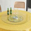 REDEXI Round Rotating Tray 40in, Clear Tempered Glass Serving Tray, Heavy Duty Rotating Serving Tray For Table Top, Silent Revolving Plate, Easy To Clean (Size : 100cm(40in)) view 3