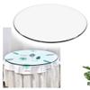 WEBUP 16-40in(40-100cm) Round Tempered Glass Table Top, Round Dining Table Top, Clear Glass Table Cover Protector, 9mm Thick/Smooth/Easy to Clean (Size : 20in/50cm) view 4