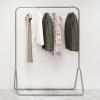 ARALEL Garment Rack Nordic Modern Clothing Rack Heavy Duty Metal Clothes Rail Commercial Grade Retail Display Racks Single Rail Coat Rack for Bedroom Living Room, Silver(Size:120x40x150CM) view 4